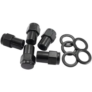 Aeroflow AF3028-6000 0.550" Shank Closed Black Wheel Nuts - M14 x 1.50mm Pack of - Picture 1 of 3