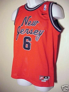 Authentic NBA Rewind 1977 NJ Nets Martin # 6 Jersey Youth  M Lenght +2  NWT - Picture 1 of 2