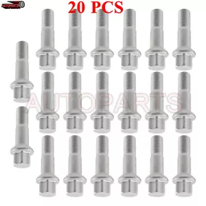 For Benz ML350 S500 GLK350 S550 CL500 GL450 Wheel Lug Bolts Nuts Set of 20 - Picture 1 of 11