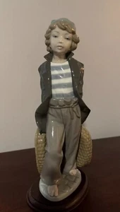 Lladro 5055 ~ Shipboy with Baskets ~ Excellent Condition - Picture 1 of 21