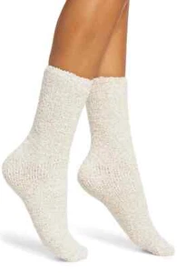 NORDSTROM WOMEN'S BUTTER SOCKS BEIGE OATMEAL MARL  POLYESTER/SPANDEX SZ 9-11 NEW - Picture 1 of 5