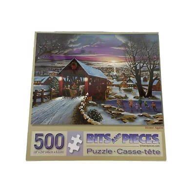 New Bits and Pieces Puzzle Home Again by H. Hargrove 500 Pieces Sealed Gift - Image 1 of 4