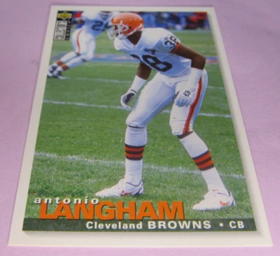 1995 Collector's Choice Football Card #253 Antonio Langham Cleveland Browns - Image 1 of 2