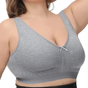 Reggiseno Minimizer Donna Sfoderato Figura Completa Wireless Supporto Taglia Plus 34-52 C-GHI - Foto 1 di 40