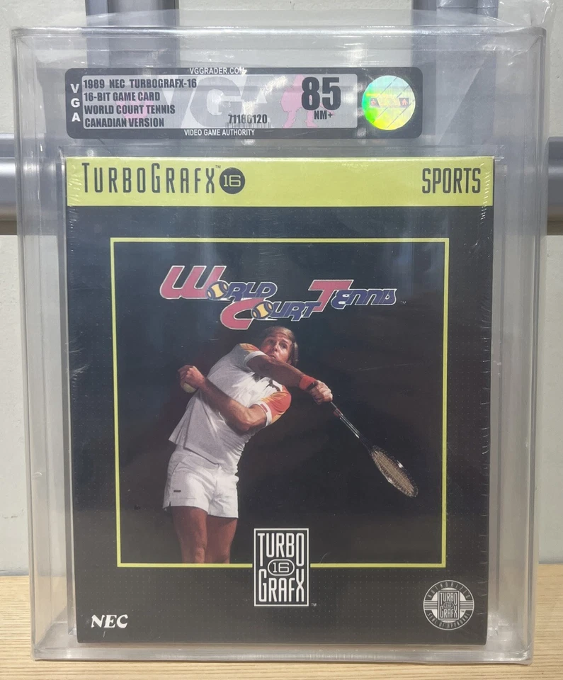 World Court Tennis TurboGrafx-16 NEC VGA Graded 85 FACTORY SEALED MINT VGA - Image 1 of 2