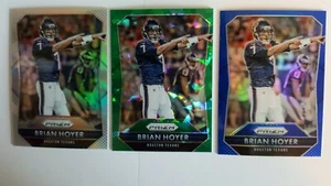 Brian Hoyer 3 Prizm Cards Silver, Green and Blue - Picture 1 of 2