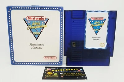 NES Nintendo RetroZone RetroUSB 1990 World Championships Repro Cart  - COOL! - Image 1 of 4