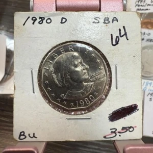 1980-D Denver 1 $ Susan B Anthony BU Mint Set Strike Dollar Münze! - Bild 1 von 2
