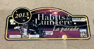 ORIGINAL VINTAGE CAR RALLY 2013 PLASTIC PLAQUE BADGE MOTOR RACING CLASSIC SIGN - Picture 1 of 6
