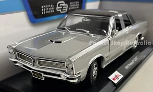 Maisto 1965 Pontiac GTO Silver 1:18 Diecast Model Car American Muscle Car - Picture 1 of 4