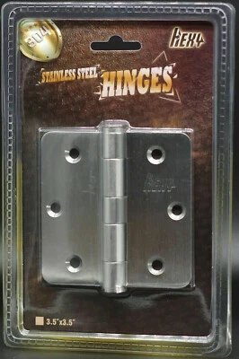 Wholesale Lot bulk 304 Stainless Steel Heavy Duty Door Hinges 3.5"x3.5" Radius - Image 1 of 2