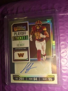 Autograph KJ Henry RC Rookie Auto /149 - Picture 1 of 4