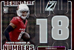 2024 Panini Zenith - Behind the Numbers Marvin Harrison Jr. #6 (RC) - Picture 1 of 2