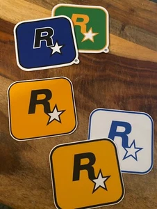 360 PS3 PS4 XBOX Promo "RockStar Games" Logo Decal Sticker - Picture 1 of 7