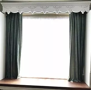 Curtain Box Valance Pelmet Window Door Cornice Cover Victorian 3 -9ft Swag Crown - Picture 1 of 12