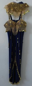 Roman Egyptian halloween costume size 8-10 used once was made to order - Picture 1 of 10