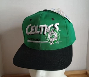 Twins Enterprise Vintage 90's Snapback Boston Celtics Spell Out. New W/ Tags VTG - Picture 1 of 19