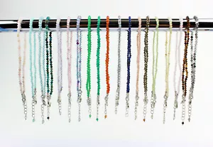 Pulsera De Verdaderos Gemas Con 925 Mosquetón de Plata Y Verlängrungskette - Imagen 1 de 21