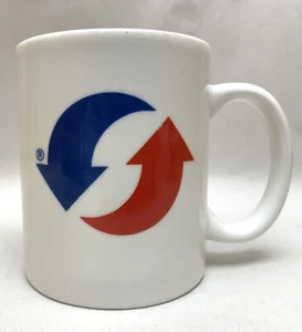 Heating Cooling Logo Red White & Blue Circling Arrows HVAC Tech Coffee Mug - Picture 1 of 7