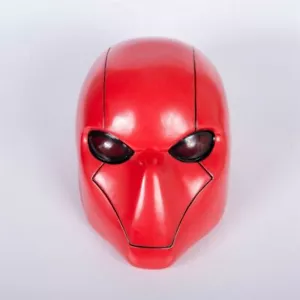 Red Hood Mask Cosplay Batman Wayne Robin Helmet Halloween Superhero Mask Props - Picture 1 of 11