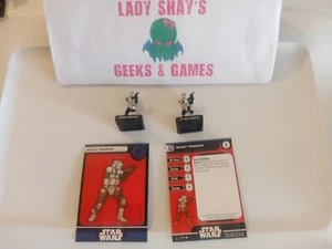 Star Wars Miniatures ALLIANCE AND EMPIRE 2 Scout Troopers 31/60 - Picture 1 of 2
