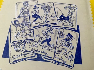 Vintage Aunt Martha’s HILLBILLY Doin's Uncut pattern Iron On Transfers Redneck - Picture 1 of 6