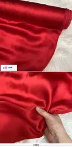 1Yard X 1.4Meter Natural Silk Charmeuse Fabric 16 momme Pure Silk Satin Material - Picture 1 of 20