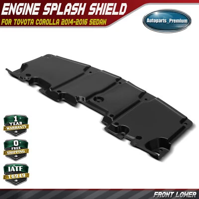 Protector contra salpicaduras inferior delantero del motor debajo de la cubierta para Toyota Corolla 2014-2016 sedán Foto 1 de 4