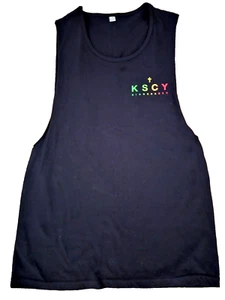 🕉  K S C Y Kisschacey Low Cut Singlet, One Size , Black, Cotton, Free postage. - Picture 1 of 5