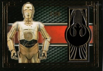 Star Wars The Last Jedi, C-3PO (Resistance) Commemorative Emblem Card BG-CR - Image 1 of 2