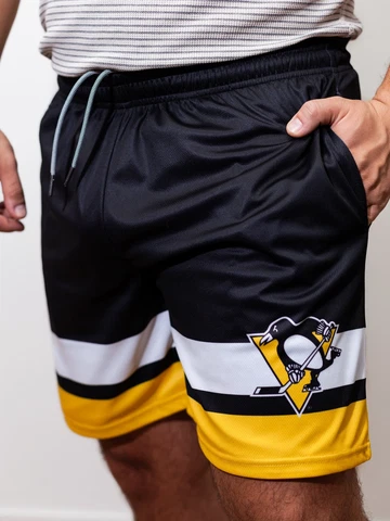 Pittsburgh Penguins Mesh Hockey Shorts Cover