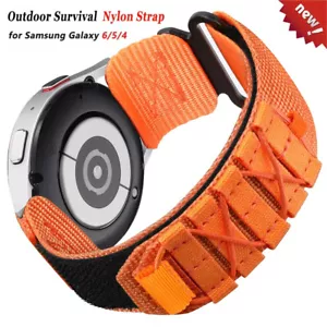 Rugged Military Nylon Band Strap For Samsung Galaxy Watch 7 6 5 4 Classic Active - Picture 1 of 19