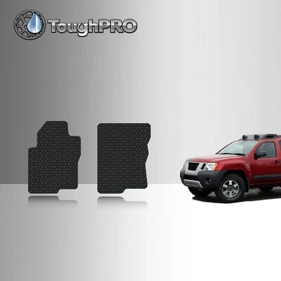 Tapetes dianteiros ToughPRO preto para Nissan Xterra All Weather ajuste personalizado 2005-2015 - Imagem 1 de 4