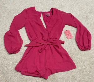 NEW With Tags Pompous Girly Sz M Haddey Junior Woven Longsleeve Romper - Picture 1 of 9