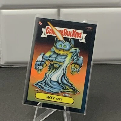2021 Topps Garbage Pail Kids Series 4 Chrome AN5a Roy Bot Black Refractor 67/99 - Image 1 of 3