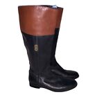 Cole Haan Rigby Riding Boot Black And Brown - Size 6 Euc