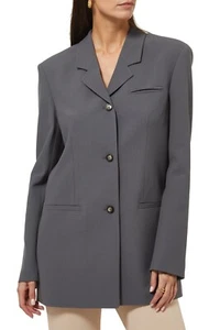 NANUSHKA Mersey Blazer Jacket in Grey Size Small S - Picture 1 of 5