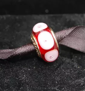 Genuino Pandora Oro Murano ""Red Calla"" - 750401 - retirado - Imagen 1 de 3