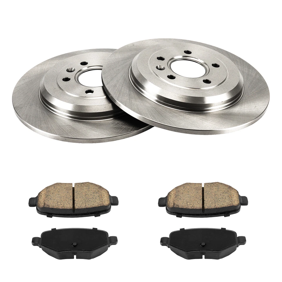 6X Rear Disc Rotors & Brake Pads For Lincoln MKT 2010-2016 Ford Edge 2011-2014 Foto 1 de 4