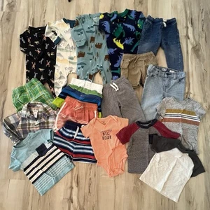 18-teiliges Paket 12 Monate Baby Junge Kleidung Shorts Hosen Schläfer Schwimmen Outfit Paket - Bild 1 von 10