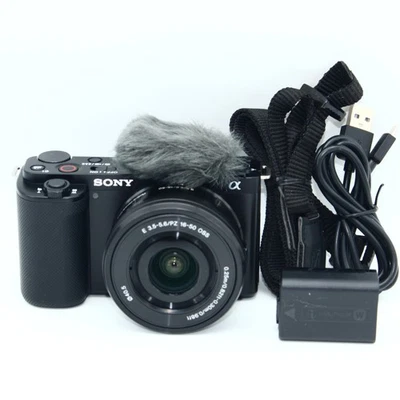 "Near Mint / 1508 SHOTS" Sony ZV-E10 with 16-50mm English Menu from Japan #10030 - Image 1 of 4