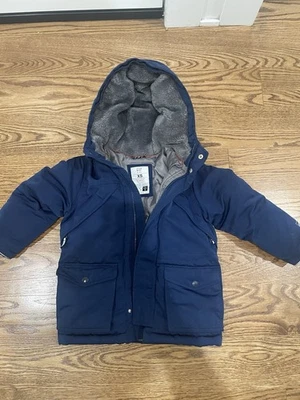 Gap Boy Hoodie Fleece Line Jacket/ Navy/Xs(4-6Yrs) - Image 1 of 2