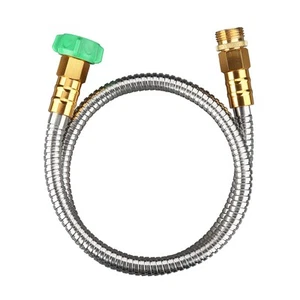 304 Stainless Steel Metal Garden Hose Connector 5 Feet Short Garden Water Hos... - Picture 1 of 6