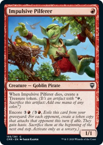 x1 Impulsive Pilferer - Commander Legends - NM - MTG - Image 1 of 1