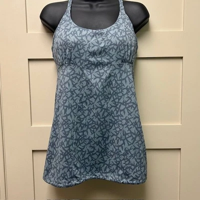 Camiseta sin mangas Patagonia X espalda cruzada con tiras para mujer talla mediana azul verde sujetador almohadilla Foto 1 de 4