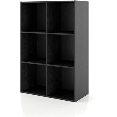 Space-Saving Stackable 6-Cube Wood Organizer - Ideal for Teen Rooms & Offices - Image 1 of 4