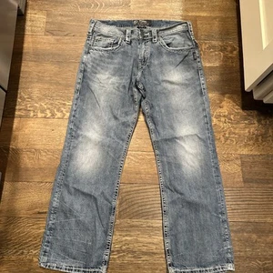 Silver Men’s Jean Gordie Straight 34x30 Medium Wash - Picture 1 of 8