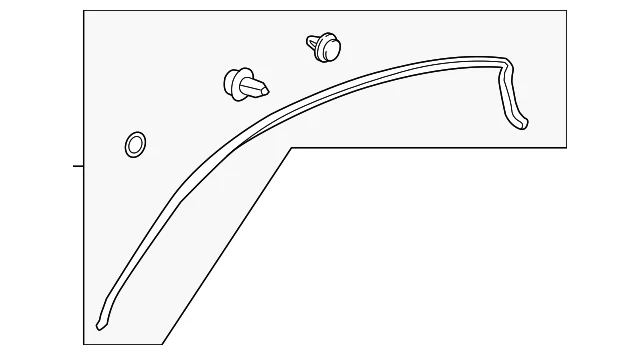 Подлинный Honda 2016-2022 Honda HR-V - Sub-Seal R крыша 72325-T7W-A01 - Изображение 1 из 2