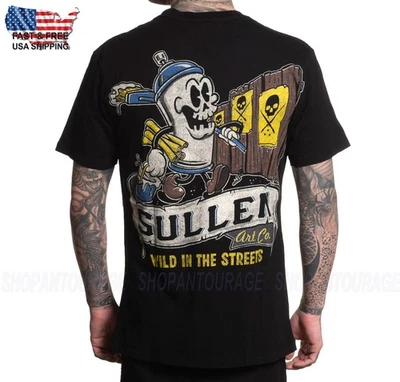 Sullen Art Collective Wild Streets Premium SCM6833 Short Sleeve T-shirt For Men - Image 1 of 4