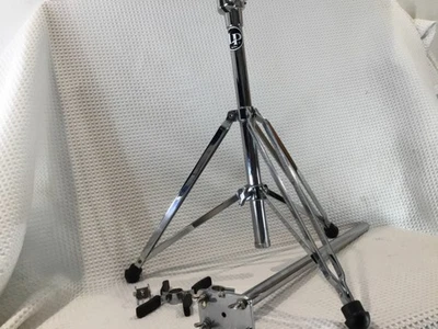 Suporte duplo de percussão latina conga – cromado resistente - Imagem 1 de 4